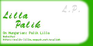 lilla palik business card